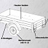 Anssems Bagagewagen GT500-181HT 1as onger. 181x101x48cm/500kg 