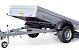 Humbaur HA achterw kipper 1-as geremd 251x131x35cm 1300kg