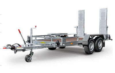 Humbaur Type HS Bouwmachine transporter div.afmetingen
