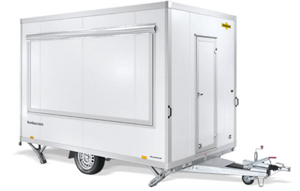 Humbaur Type HVK Verkoopwagen leeg 2-as 369x213x228cm 2000/2500kg