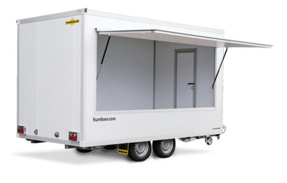 Humbaur Type HVK Verkoopwagen leeg 2-as 419x213x228cm 2000/2500kg