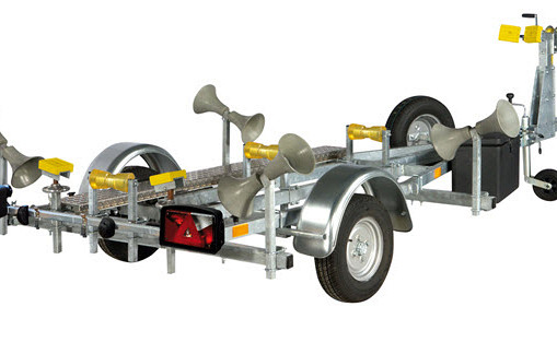 PEGA boottrailer voor opblaasboten met zachte bodem