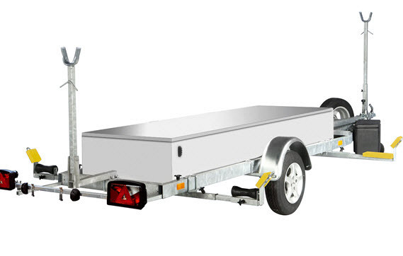 PEGA boottrailer voor catamarans
