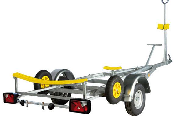 PEGA boottrailer voor open zeilboten