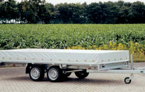 Anssems plateauwagen PSX750 1-as ongeremd 251x153cm/750kg