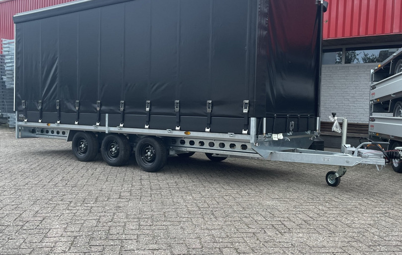 Henra gesloten plateauwagen 2-as 351x185x160cm 2000kg