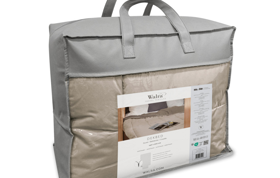 Walra Travel Dekbed Zand / Taupe (140x200)