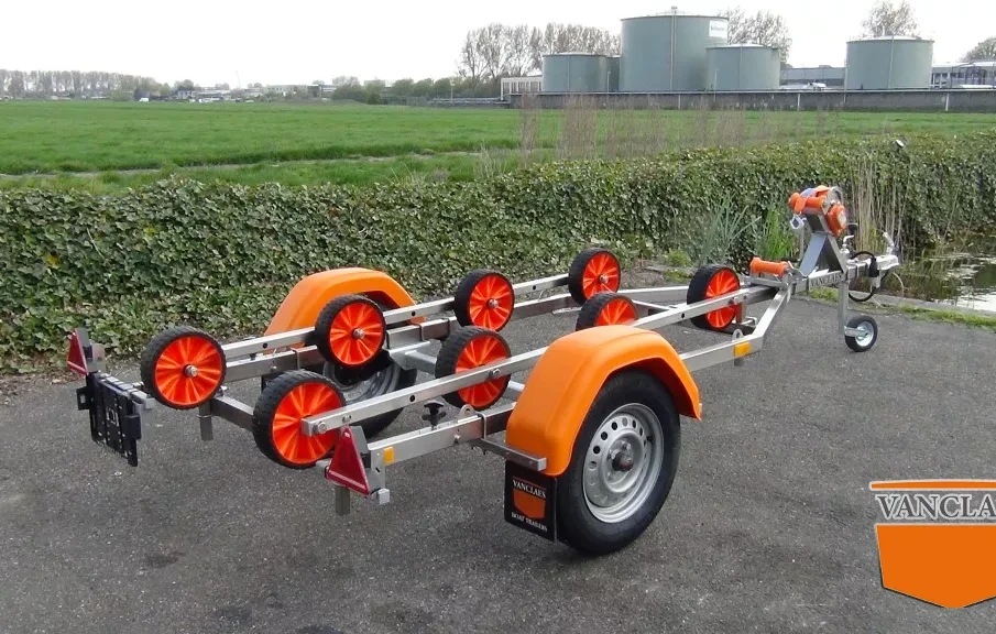 Boottrailer voor kleine rubberboten / Vanclaes Inflate