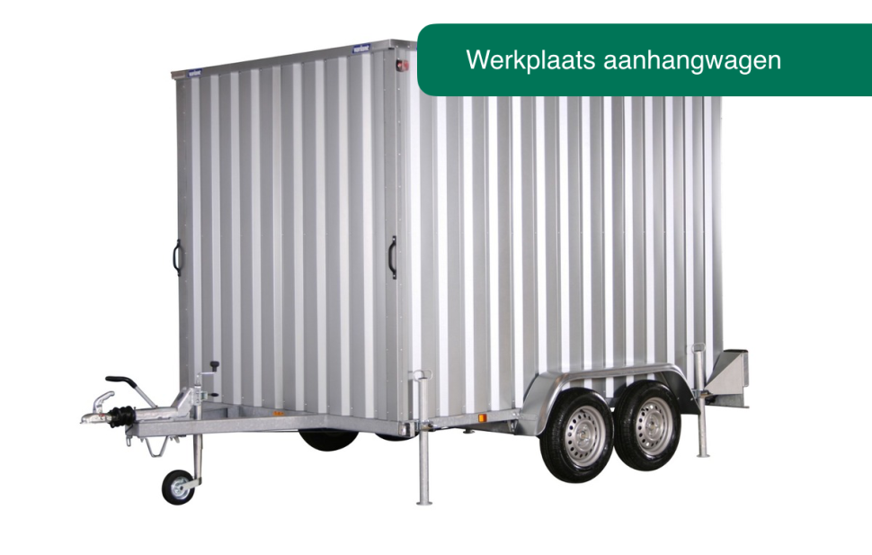 Werkplaats aanhangwagen van Aluminium / 2000kg