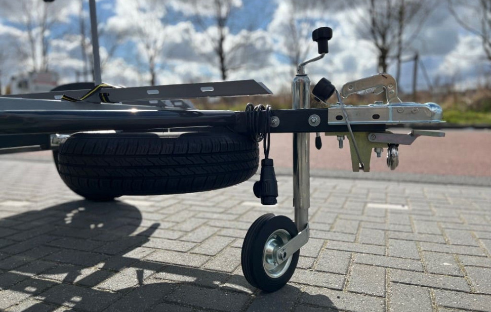 Fietsaanhangwagen voor driewieler + 1 fiets