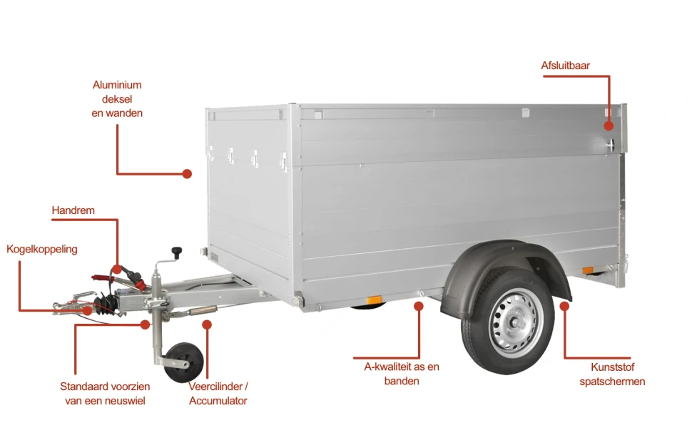 Anssems GTB 750 211x126x83 VT1 / 750kg