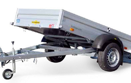 Humbaur HA achterw kipper 1-as ongeremd 251x131x35cm 750kg