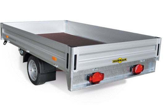 Humbaur HN Alu 1as verlaagde plateauwagen 265x165x30cm/1300/1500kg