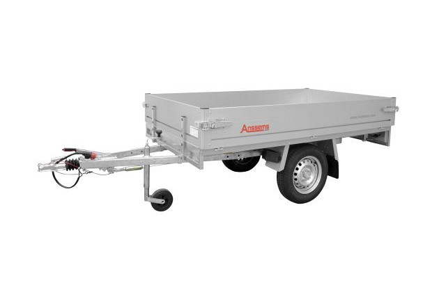 Anssems plateauwagen PLTB1000 1-as geremd 211x132cm/1000kg