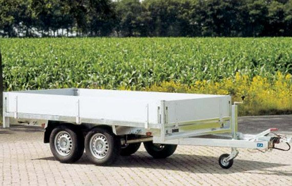 Anssems plateauwagen PSX3000 2-as geremd 405x178cm/3000kg
