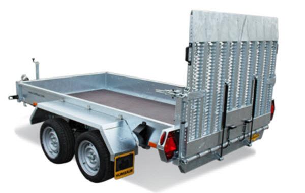 Humbaur Senko verlaagbare transporter div.afmetingen