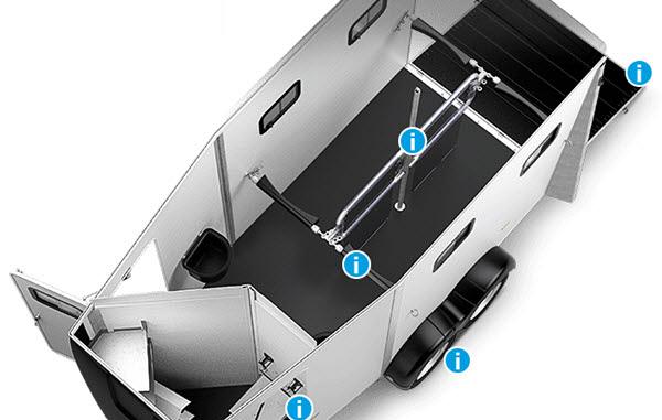 Humbaur Notos XtraPro 2700 2prds Alu 413x171x240cm 2700 kg