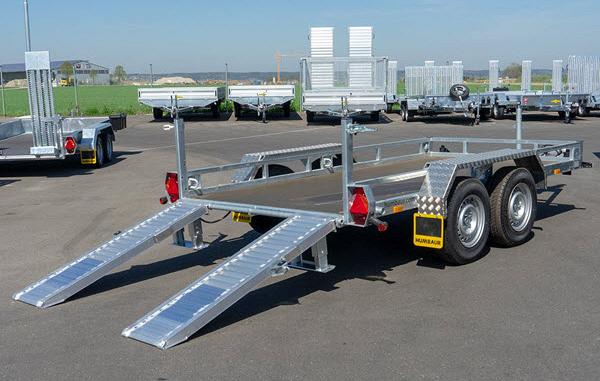 Humbaur Type HS Bouwmachine transporter div.afmetingen