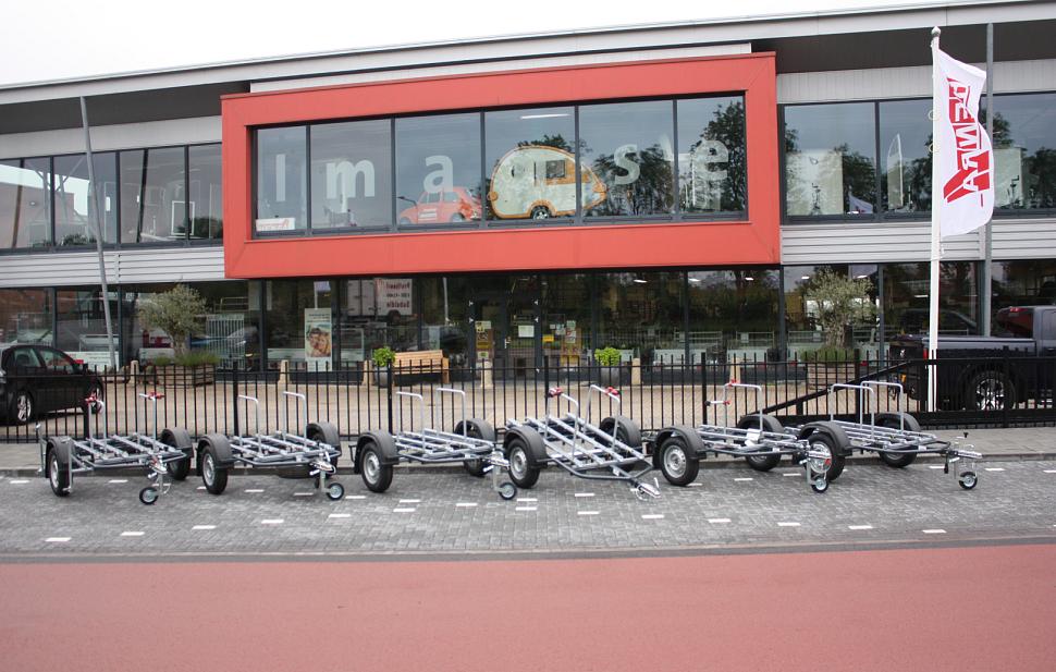 Fietsaanhanger 4 fietsen / 750 kg