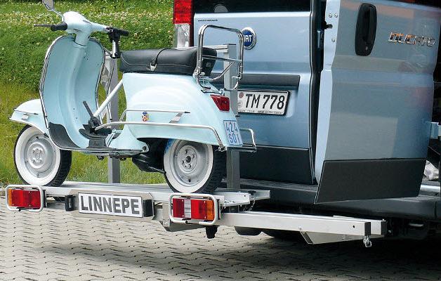 Dynad/Linnepe Bokster scooterdrager voor Buscamper