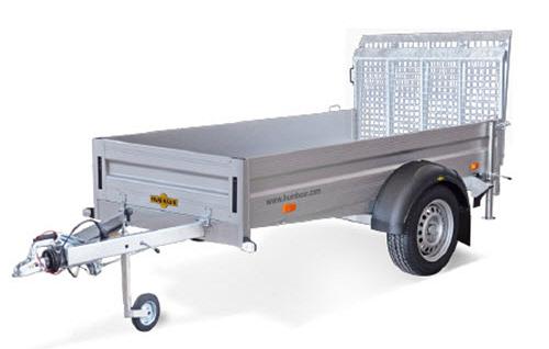 Humbaur HA neerklapbare klep Alu 1as geremd  251x131x35cm 1300kg