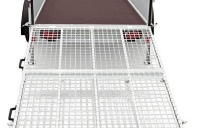 Humbaur HA neerklapbare klep Alu 1as geremd  251x131x35cm 1300kg