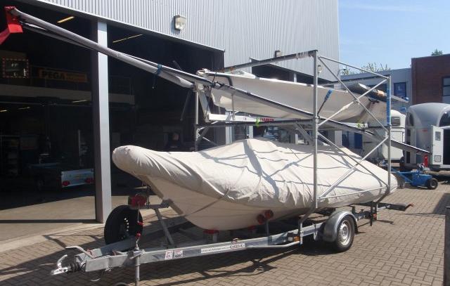 Boottrailer aangepast