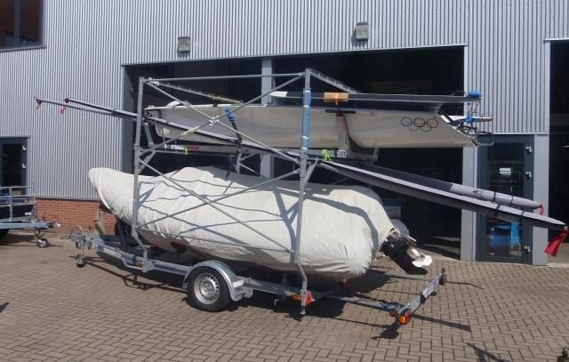 Boottrailer aangepast