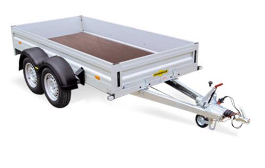 Humbaur HA Alu 2as geremd 303x150x35cm 2000/2500kg