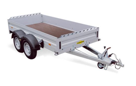 Humbaur HA Alu 2as geremd 303x150x35cm 2000/2500kg