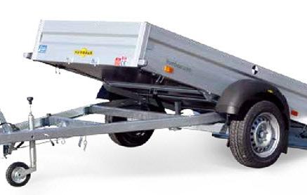 Humbaur HA achterw kipper 1-as geremd 251x131x35cm 1300kg