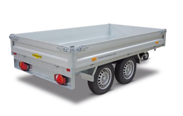 Humbaur HUK achterw kipper 2-as 314x175x30cm 2700/3000kg