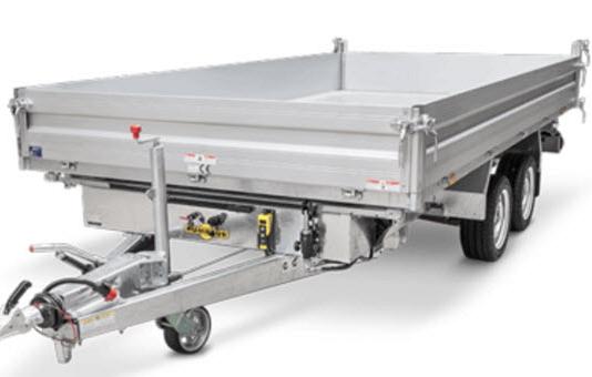 Humbaur HTK 3-zijdige kipper 363x185x35cm 3000/3500kg