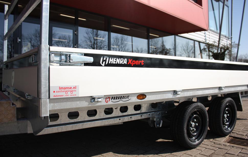 Henra Xpert plateauwagen 1as geremd 301x185x30cm 1350kg