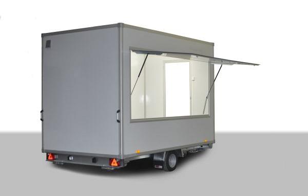 Economy verkoopwagen DT3-57 1as geremd 357x200x230cm 1300kg
