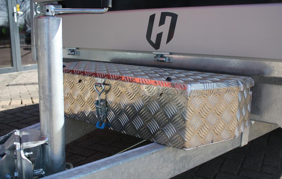 Henra Xpert plateauwagen 2as geremd 453x185x30cm 3500kg