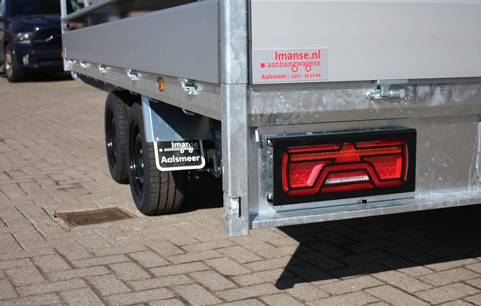 Henra Xpert plateauwagen 2as geremd 453x185x30cm 3500kg