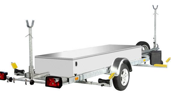 PEGA boottrailer voor catamarans