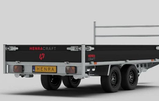 Henra plateauwagen Craft Series 1-as ongeremd  290x150cm 750kg