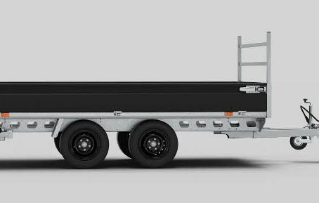 Henra plateauwagen Craft Series 2-as ongeremd  255x150cm 750kg