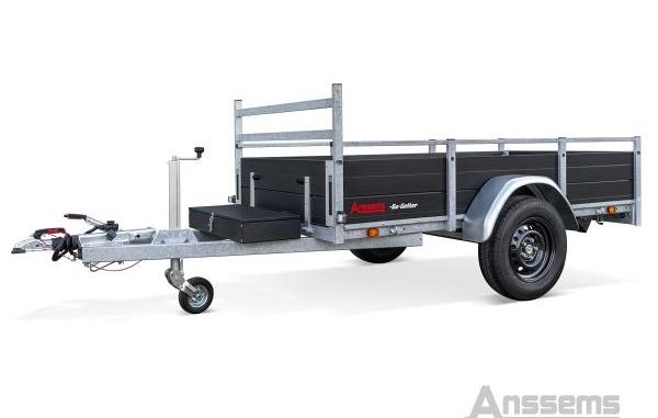 Anssems bakwagen BSX1350 1as rem Go-Getter 251x130x35cm 1350kg