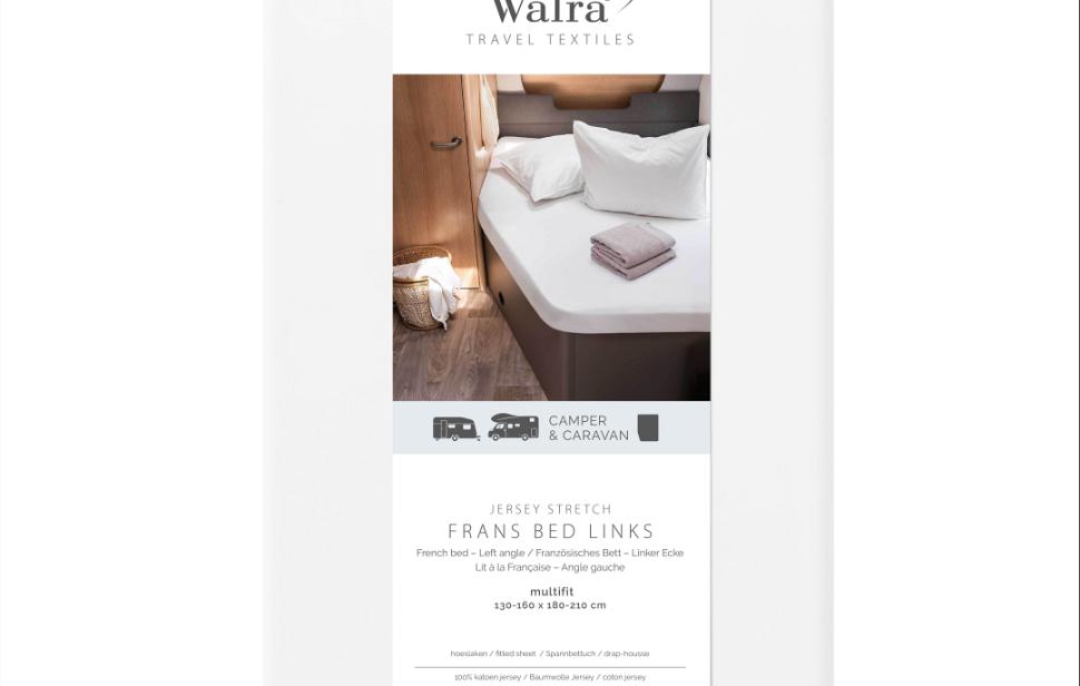 Walra Hoeslaken Frans Bed links wit