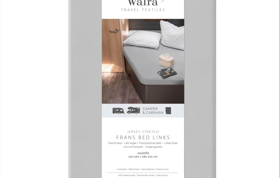 Walra Hoeslaken Frans Bed links grijs