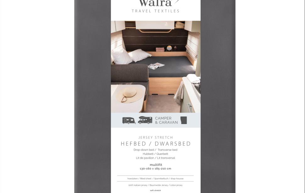 Walra hoeslaken hefbed dwarsbed Antraciet