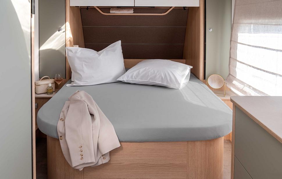 Walra hoeslaken queensbed grijs