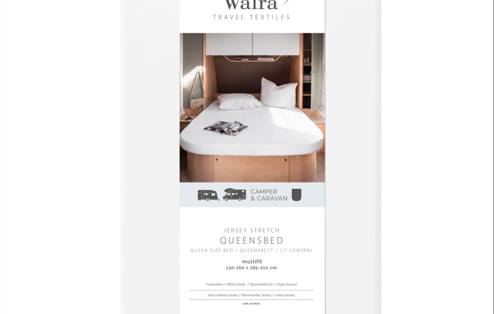 Walra hoeslaken queensbed wit