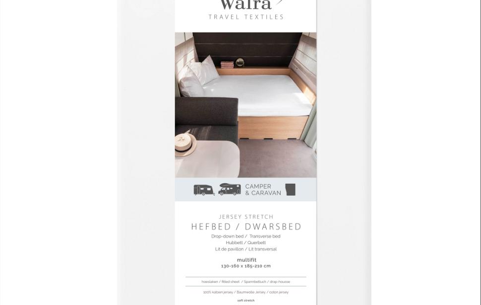 Walra hoeslaken hefbed dwarsbed wit