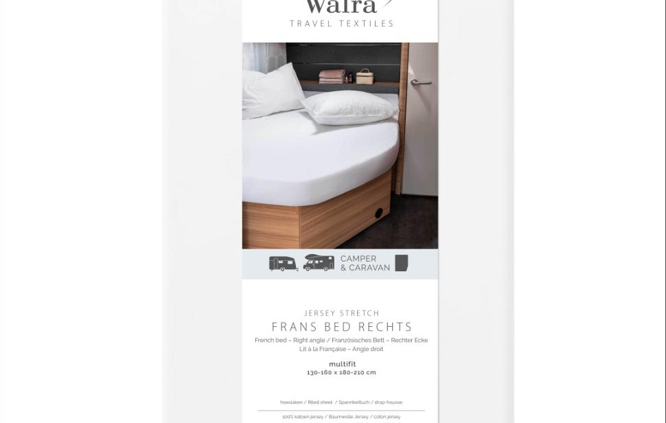 Walra hoeslaken Frans Bed rechts wit