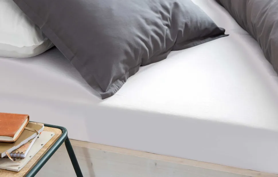 Hoeslaken Jersey Stretch 80x200 wit