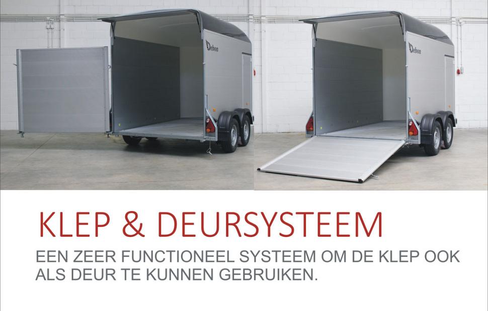 Debon Roadster 800 Aluminium / 3500kg (Servicedeur + zijdeur)